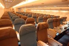 Airbus A380 salon view
