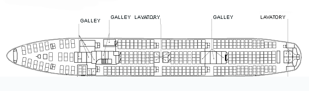 Боинг 747 300 схема салона