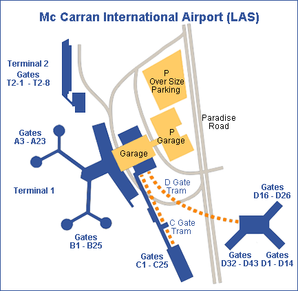 Аэропорт Mc Carran в Лас-Вегасе